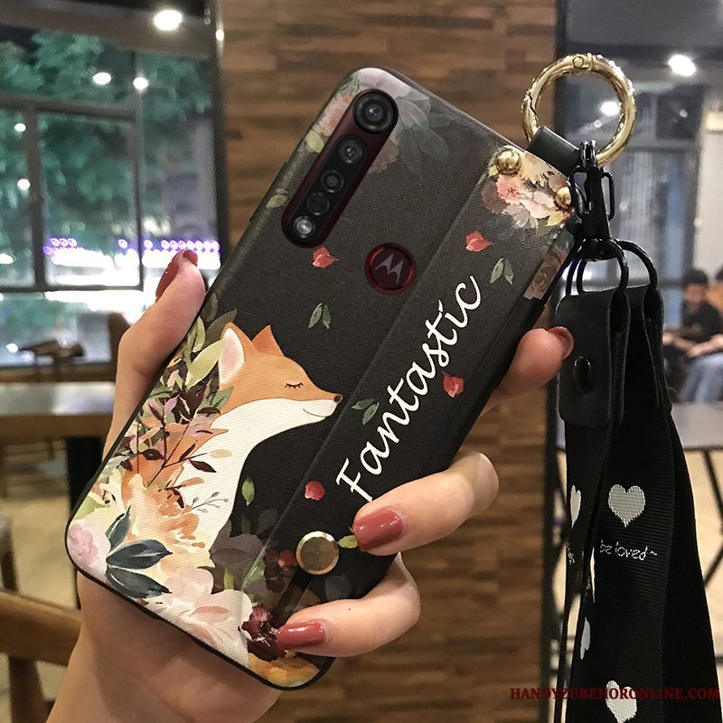 Etui Moto G8 Plus Blød Frisk Blomster, Cover Moto G8 Plus Support Lille Sektion Salg