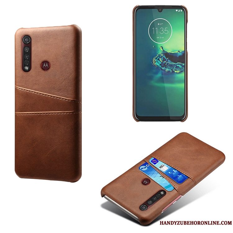 Etui Moto G8 Plus Tasker Cow Telefon, Cover Moto G8 Plus Gul Mønster