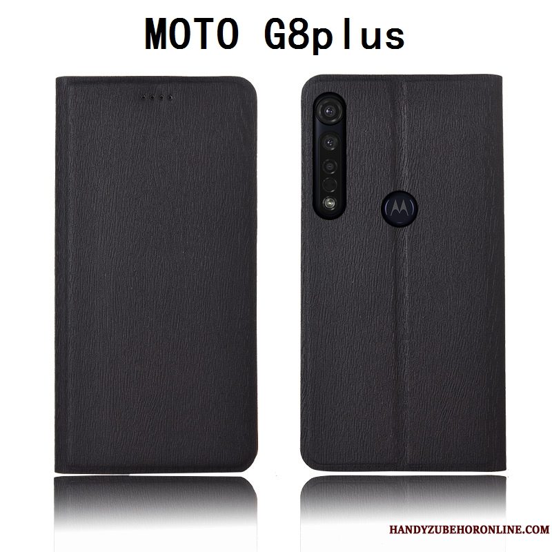 Etui Moto G8 Plus Tasker Mønster Ny, Cover Moto G8 Plus Silikone Anti-fald Tree