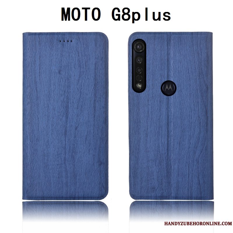 Etui Moto G8 Plus Tasker Mønster Ny, Cover Moto G8 Plus Silikone Anti-fald Tree