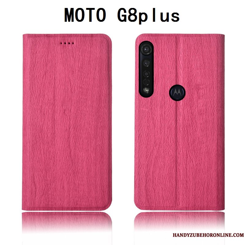 Etui Moto G8 Plus Tasker Mønster Ny, Cover Moto G8 Plus Silikone Anti-fald Tree