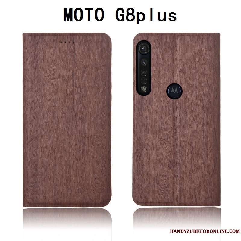 Etui Moto G8 Plus Tasker Mønster Ny, Cover Moto G8 Plus Silikone Anti-fald Tree