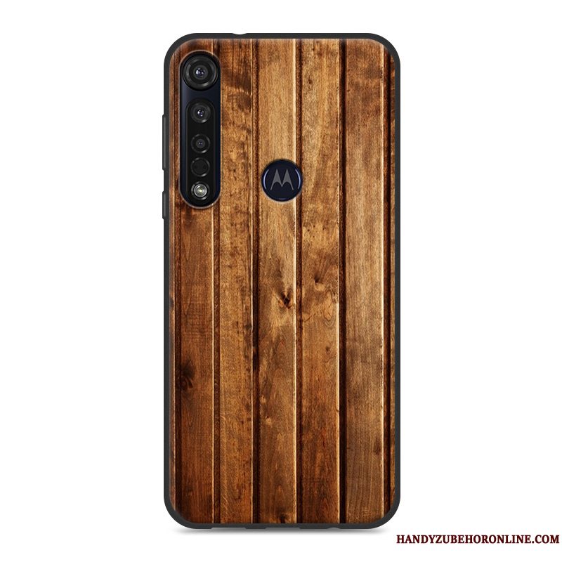 Etui Moto G8 Plus Trækorn Vind Simple, Cover Moto G8 Plus Silikone Nubuck Trend