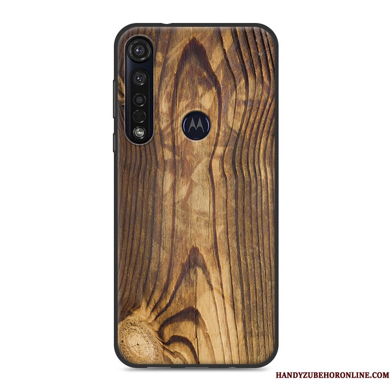 Etui Moto G8 Plus Trækorn Vind Simple, Cover Moto G8 Plus Silikone Nubuck Trend