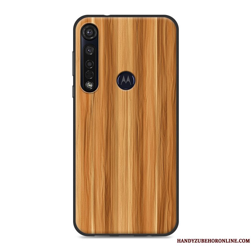 Etui Moto G8 Plus Trækorn Vind Simple, Cover Moto G8 Plus Silikone Nubuck Trend