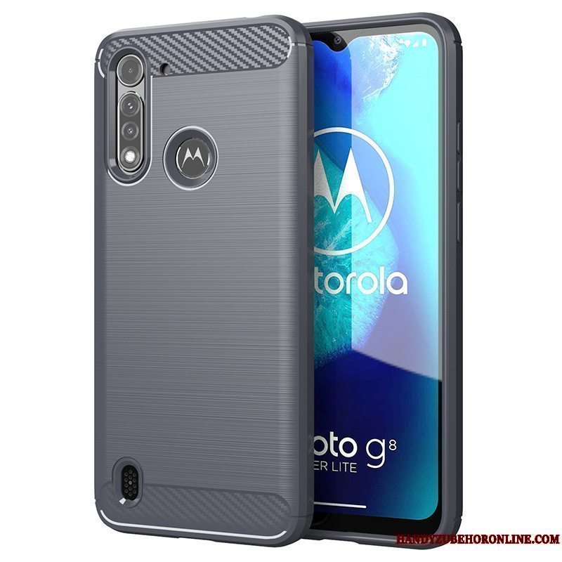 Etui Moto G8 Power Lite Blød Telefonsort, Cover Moto G8 Power Lite Tynd