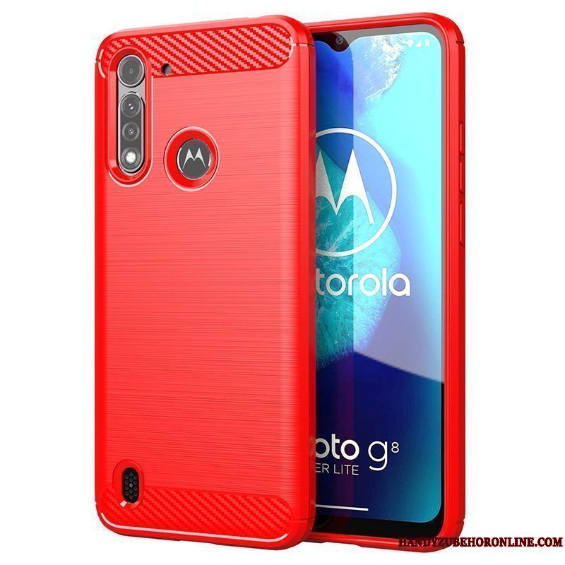 Etui Moto G8 Power Lite Blød Telefonsort, Cover Moto G8 Power Lite Tynd