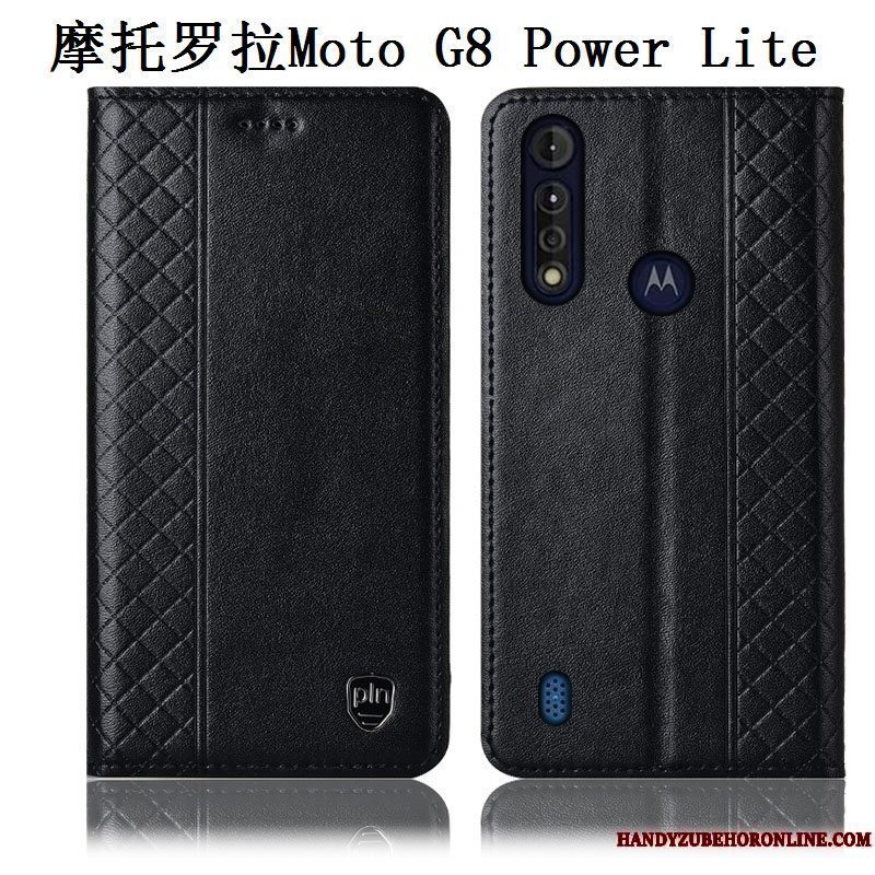 Etui Moto G8 Power Lite Tasker Telefonbrun, Cover Moto G8 Power Lite Beskyttelse Anti-fald