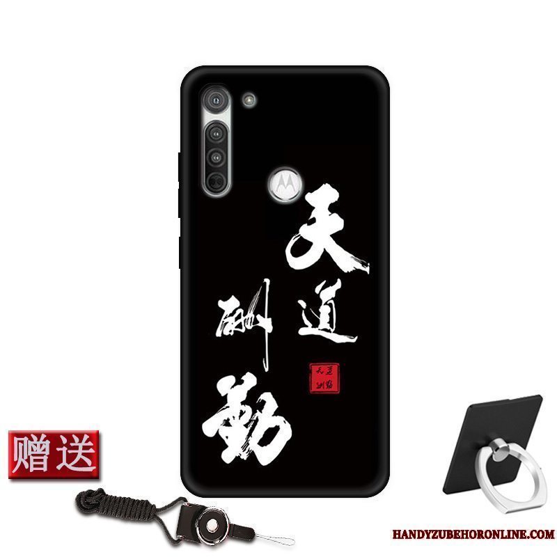 Etui Moto G8 Power Tasker Rød Telefon, Cover Moto G8 Power Kreativ Anti-fald Nubuck