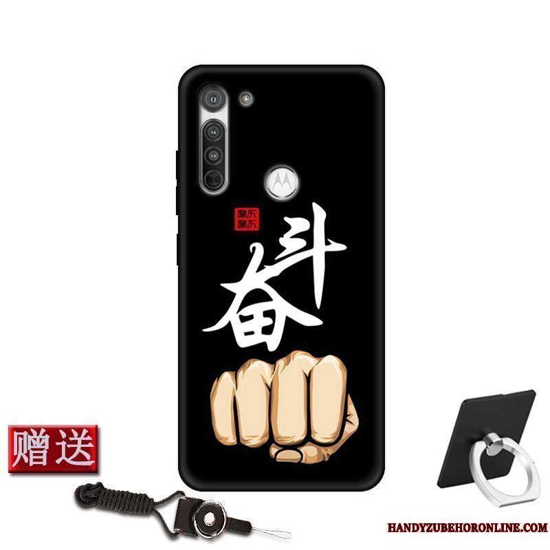 Etui Moto G8 Power Tasker Rød Telefon, Cover Moto G8 Power Kreativ Anti-fald Nubuck