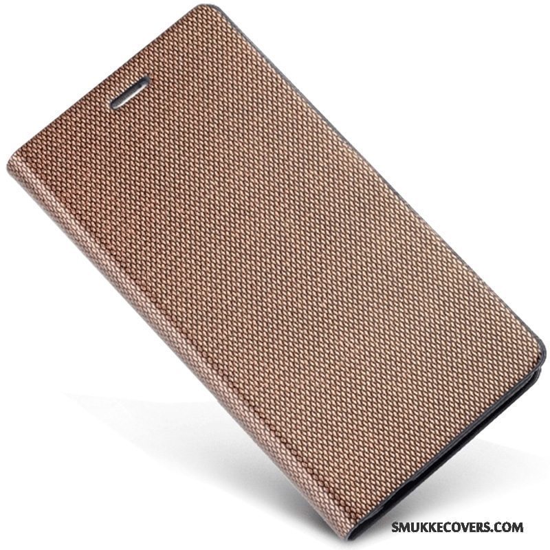 Etui Moto X Force Læder Tynd Anti-fald, Cover Moto X Force Beskyttelse Khaki Telefon