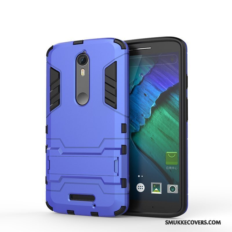 Etui Moto X Force Support Mesh Grå, Cover Moto X Force Beskyttelse Anti-fald Telefon