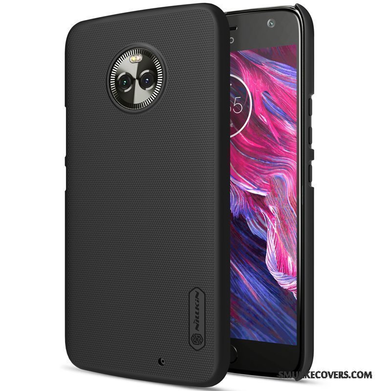 Etui Moto X4 Beskyttelse Guld Nubuck, Cover Moto X4 Hård Anti-fald