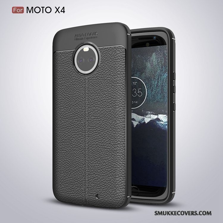 Etui Moto X4 Kreativ Trend Simple, Cover Moto X4 Beskyttelse Grå Af Personlighed