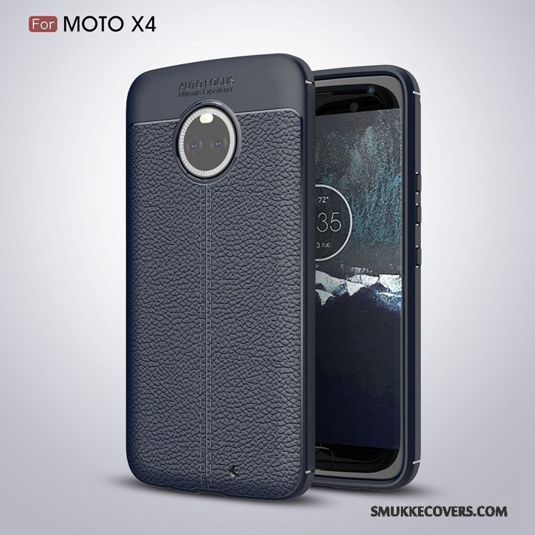 Etui Moto X4 Kreativ Trend Simple, Cover Moto X4 Beskyttelse Grå Af Personlighed