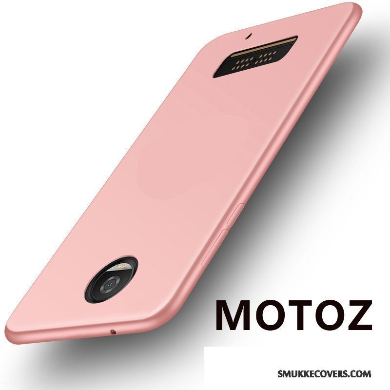 Etui Moto Z Blød Telefonrød, Cover Moto Z Silikone Anti-fald
