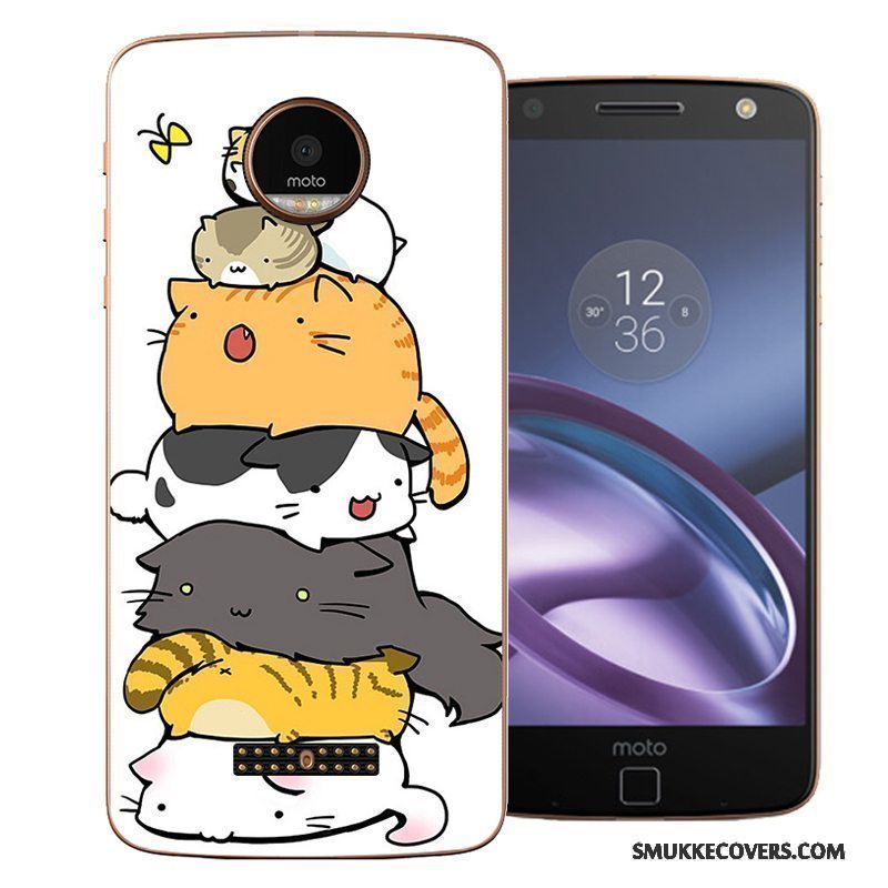 Etui Moto Z Cartoon Ny Hård, Cover Moto Z Beskyttelse Hvid Anti-fald