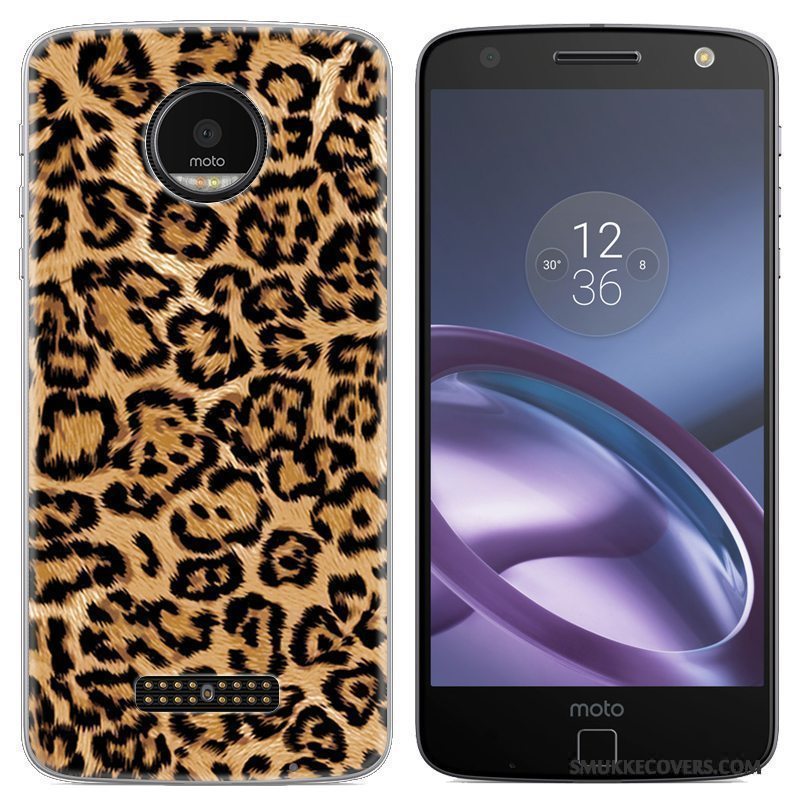 Etui Moto Z Kreativ Blå Telefon, Cover Moto Z Silikone