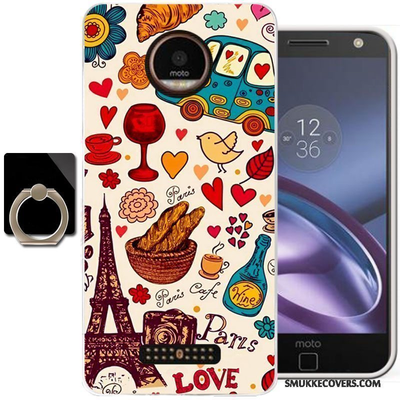 Etui Moto Z Malet Lyserød, Cover Moto Z Cartoon