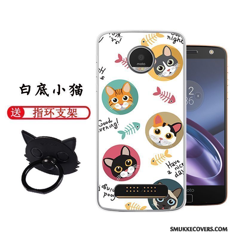 Etui Moto Z Play Farve Telefonhård, Cover Moto Z Play Cartoon Anti-fald