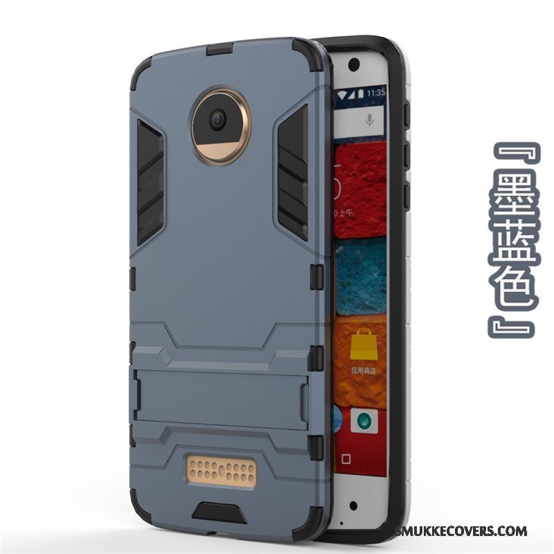 Etui Moto Z Support Guld Telefon, Cover Moto Z Beskyttelse Anti-fald