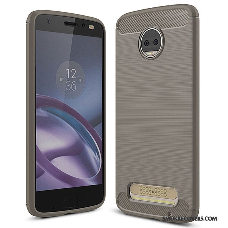 Etui Moto Z2 Force Edition Beskyttelse Telefongrå, Cover Moto Z2 Force Edition Blød