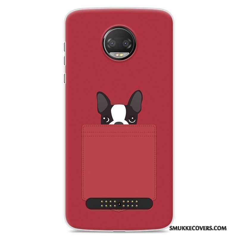 Etui Moto Z2 Force Edition Blød Lilla Telefon, Cover Moto Z2 Force Edition Cartoon