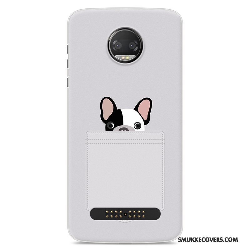 Etui Moto Z2 Force Edition Blød Lilla Telefon, Cover Moto Z2 Force Edition Cartoon