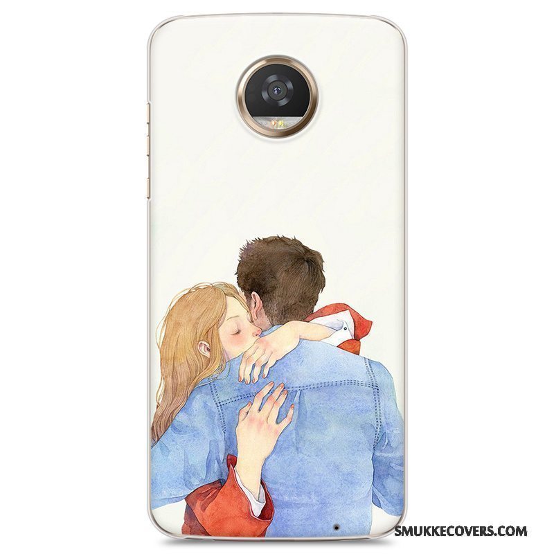 Etui Moto Z2 Play Beskyttelse Kunst Frisk, Cover Moto Z2 Play Hård Hvid