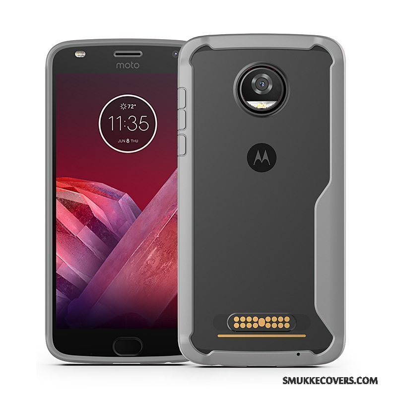 Etui Moto Z2 Play Blød Business Telefon, Cover Moto Z2 Play Tasker Gasbag Rød