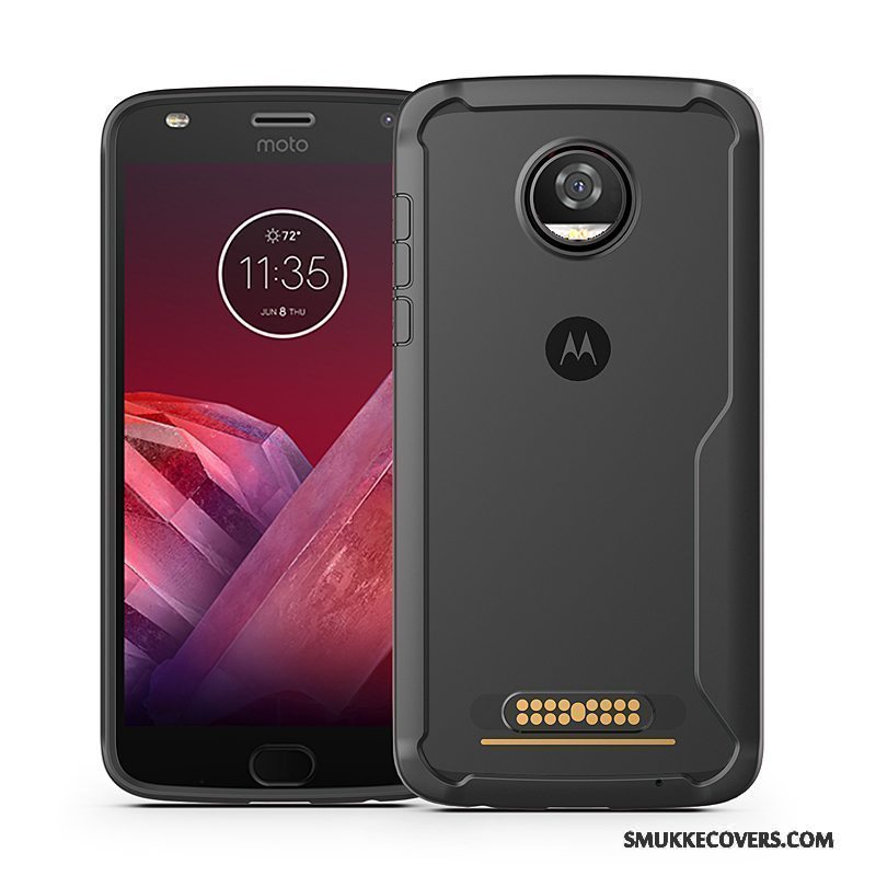 Etui Moto Z2 Play Blød Business Telefon, Cover Moto Z2 Play Tasker Gasbag Rød