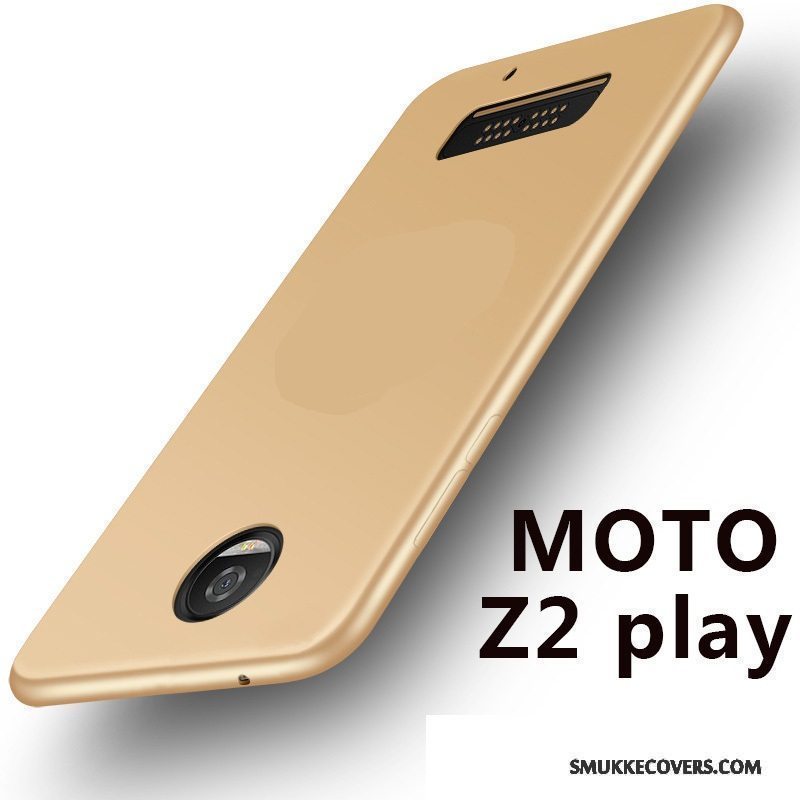 Etui Moto Z2 Play Blød Rød Telefon, Cover Moto Z2 Play Beskyttelse Anti-fald