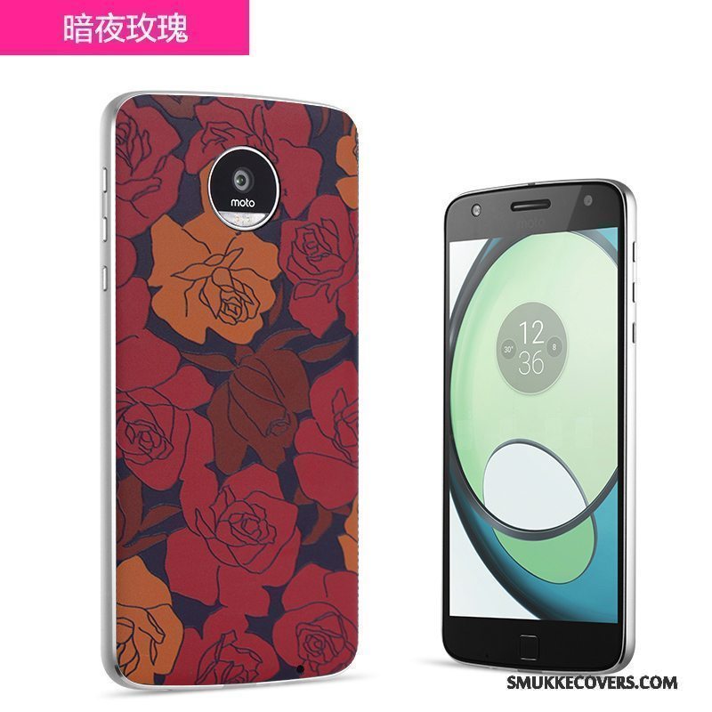 Etui Moto Z2 Play Farve Bagdæksel Telefon, Cover Moto Z2 Play