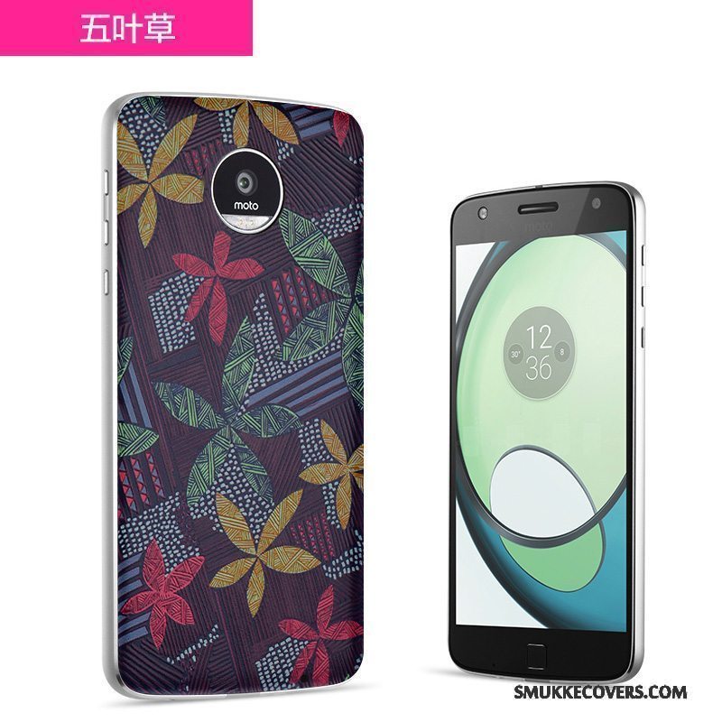 Etui Moto Z2 Play Farve Bagdæksel Telefon, Cover Moto Z2 Play