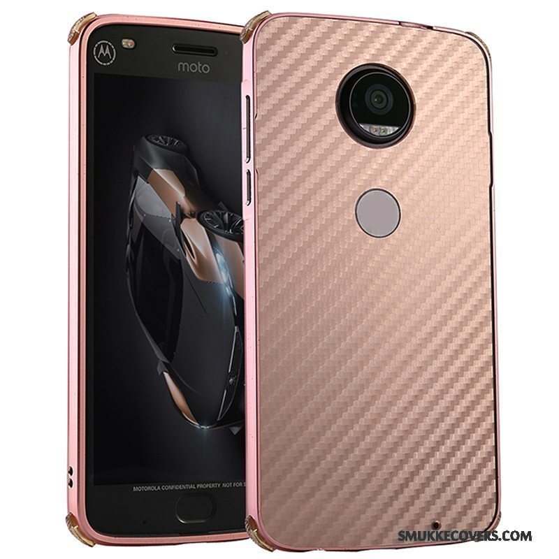 Etui Moto Z2 Play Metal Guld Anti-fald, Cover Moto Z2 Play Beskyttelse Telefonramme