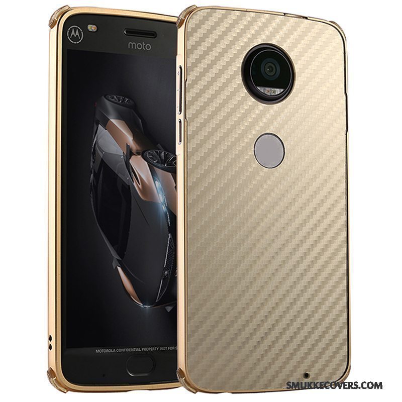 Etui Moto Z2 Play Metal Guld Anti-fald, Cover Moto Z2 Play Beskyttelse Telefonramme