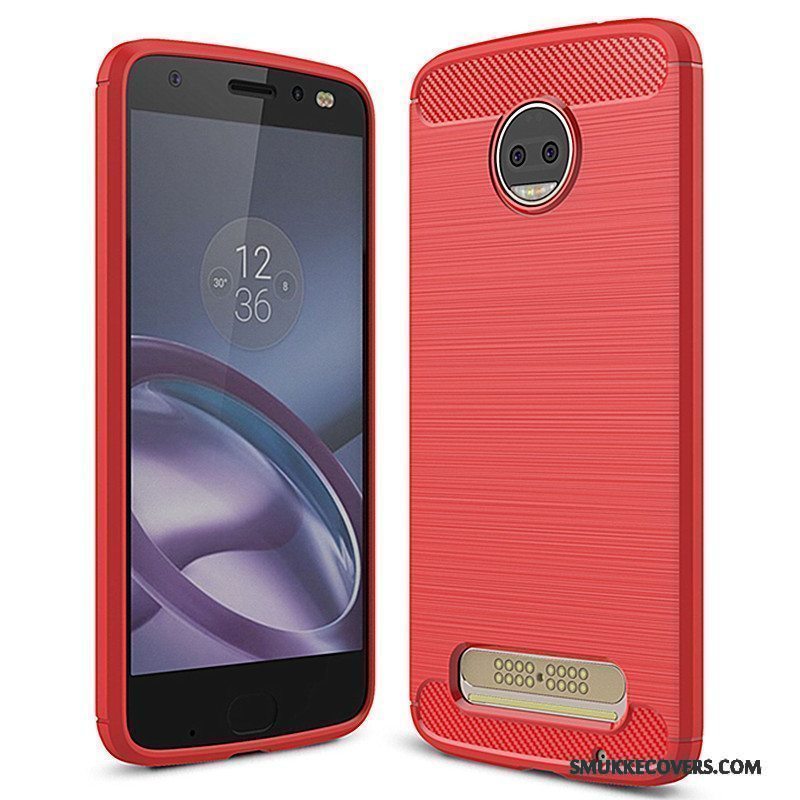 Etui Moto Z2 Play Silikone Telefonsort, Cover Moto Z2 Play Blød