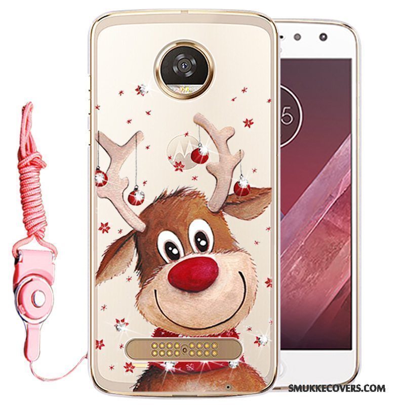 Etui Moto Z2 Play Strass Telefonguld, Cover Moto Z2 Play Beskyttelse