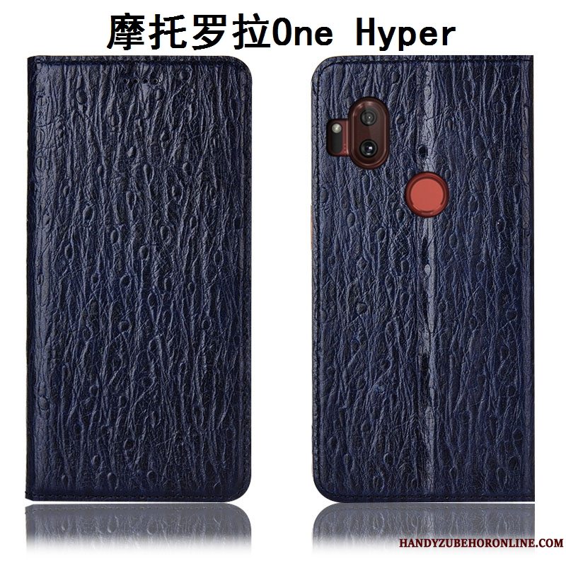 Etui Motorola One Hyper Læder Mønster Anti-fald, Cover Motorola One Hyper Folio Telefonfugl