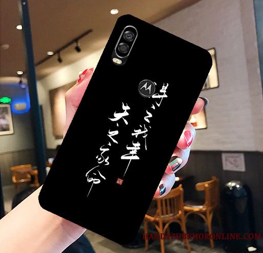Etui Motorola One Vision Blød Anti-fald Grøn, Cover Motorola One Vision Beskyttelse