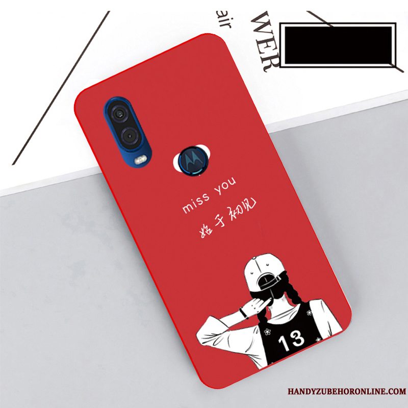 Etui Motorola One Vision Blød Telefonsort, Cover Motorola One Vision Beskyttelse