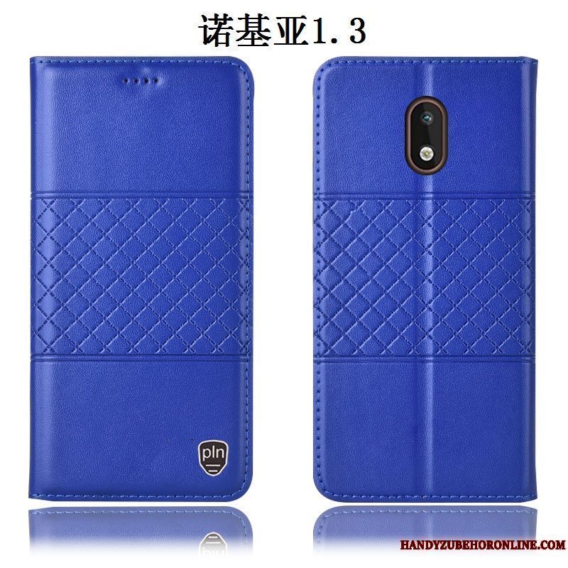 Etui Nokia 1.3 Læder Telefonbrun, Cover Nokia 1.3 Folio Anti-fald
