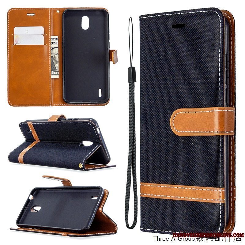 Etui Nokia 1.3 Mode Grøn Kort, Cover Nokia 1.3 Folio Splejsning Telefon