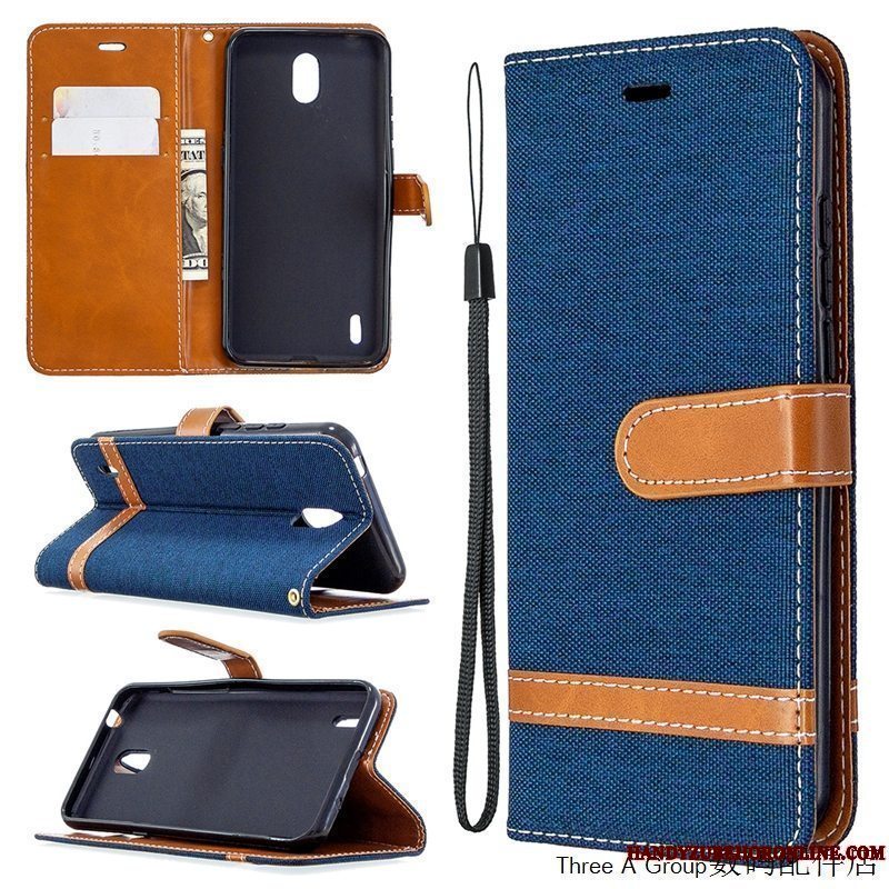 Etui Nokia 1.3 Mode Grøn Kort, Cover Nokia 1.3 Folio Splejsning Telefon