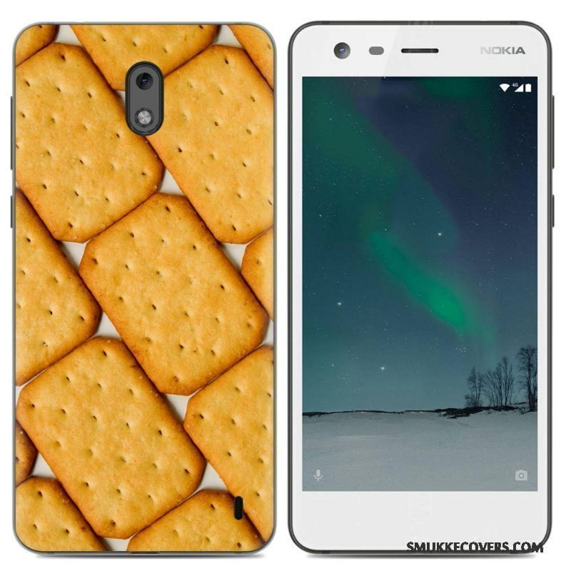 Etui Nokia 2 Beskyttelse Trend Gul, Cover Nokia 2 Tasker Simple Pu