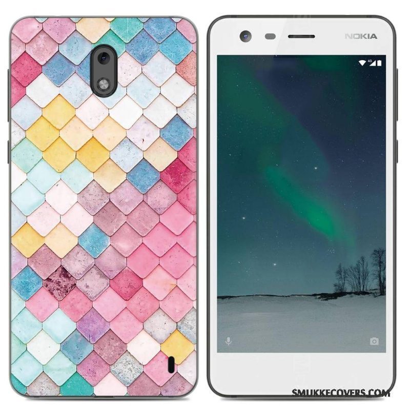 Etui Nokia 2 Beskyttelse Trend Gul, Cover Nokia 2 Tasker Simple Pu