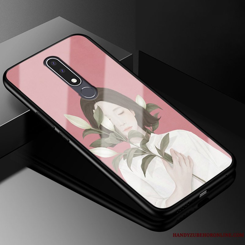 Etui Nokia 3.1 Plus Beskyttelse Anti-fald Trend, Cover Nokia 3.1 Plus Silikone Vind Glas