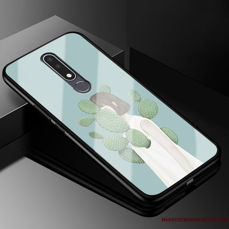 Etui Nokia 3.1 Plus Beskyttelse Anti-fald Trend, Cover Nokia 3.1 Plus Silikone Vind Glas