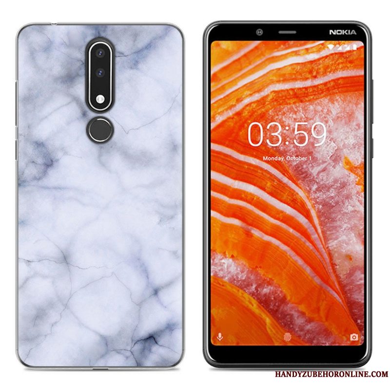 Etui Nokia 3.1 Plus Cartoon Simple Telefon, Cover Nokia 3.1 Plus Blød Ny Grøn