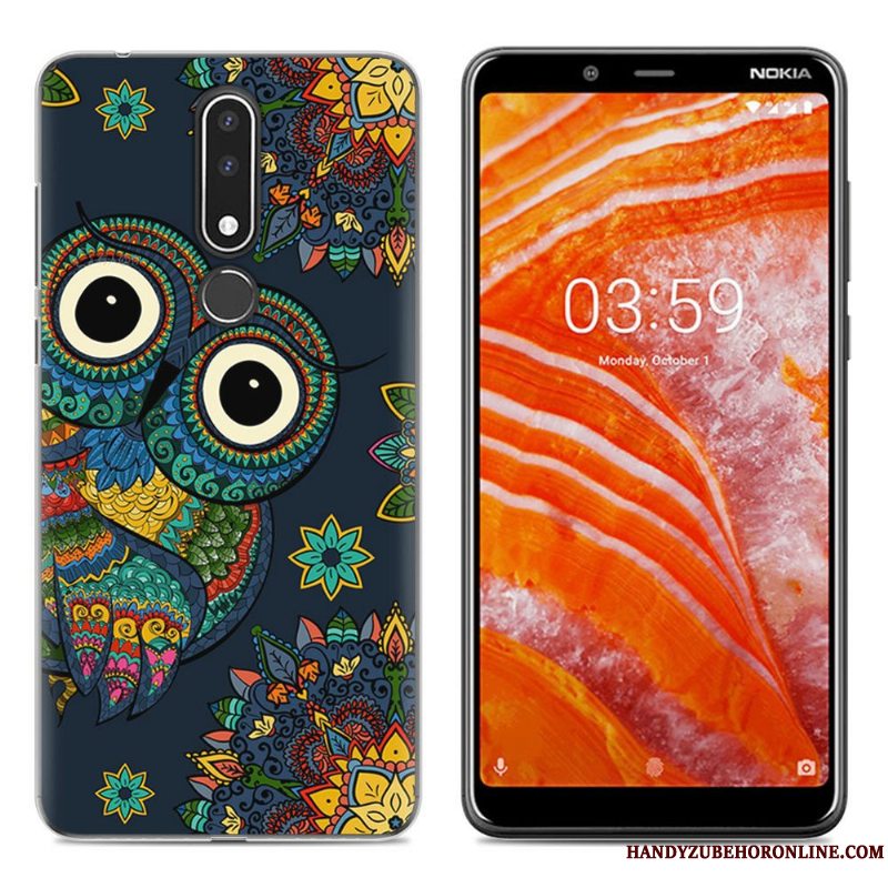 Etui Nokia 3.1 Plus Cartoon Simple Telefon, Cover Nokia 3.1 Plus Blød Ny Grøn